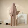 H2M Editorial Crepe Abaya & Khimar Set